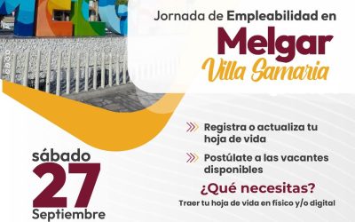 ¿Buscas empleo y estás en Melgar o Doima?