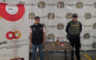 Cierran local y decomisan licor ilegal en operativos contra el contrabando en Tolima