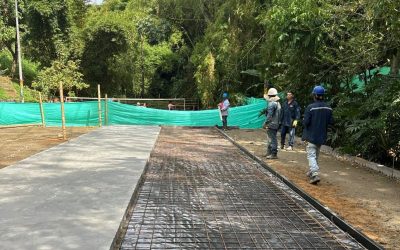 Avanzan obras de restauración en el Parque Centenario de Ibagué