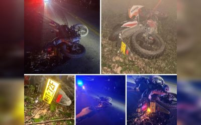 Choque de motos en Venadillo dejó cuatro heridos