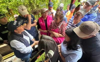 PONALSAR evacúa a familias por derrumbe en La Cascada