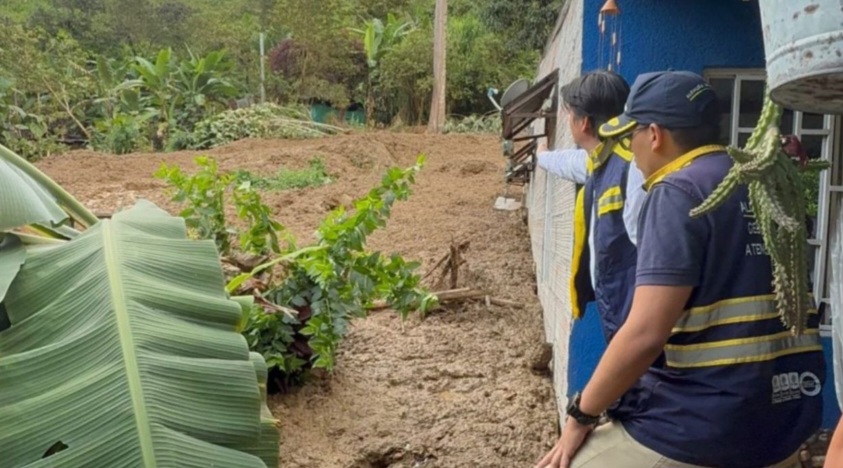 Emergencia en La Cascada por bombada deja dos viviendas afectadas
