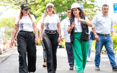 Alcaldesa verificó avances en la rehabilitación de la carrera Quinta
