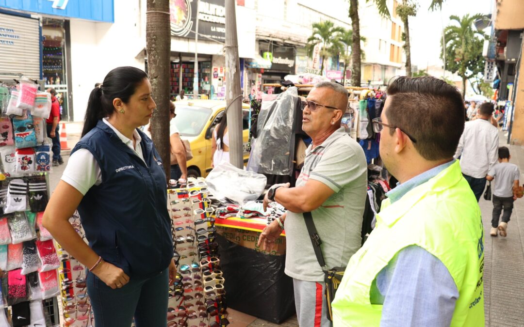 Refuerzan controles para movilidad peatonal en el centro de Ibagué