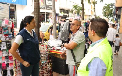 Refuerzan controles para movilidad peatonal en el centro de Ibagué