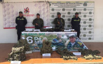 Ejército desmantela depósito del Frente Ismael Ruiz en Planadas