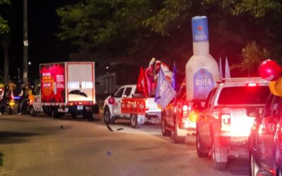 Caravana de la Legalidad encendió la Navidad
