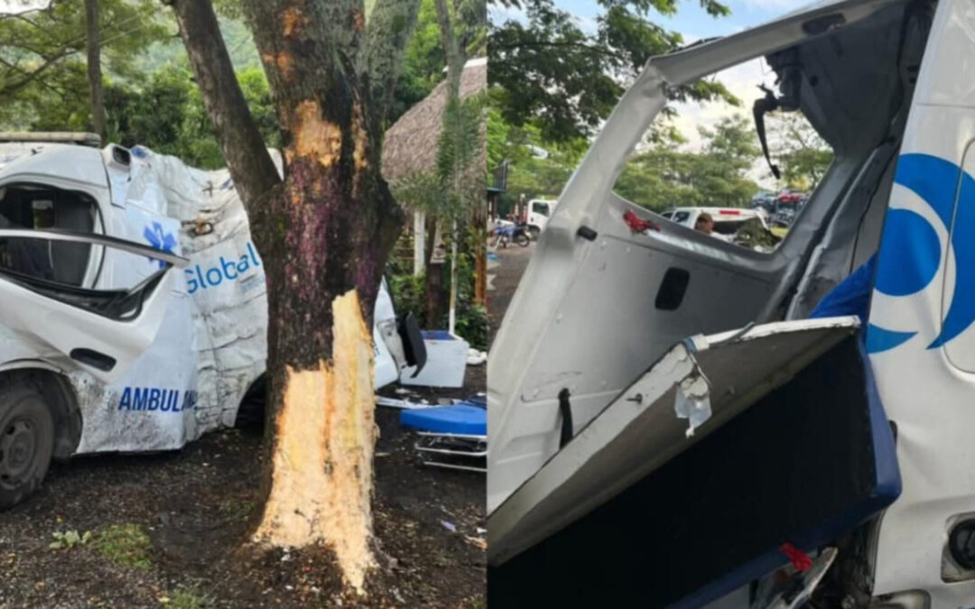 Ambulancia quedó destruida tras grave accidente en la vía Girardot – Ibagué