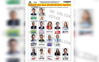 Definido el tarjetón de las consultas presidenciales del 8 de marzo