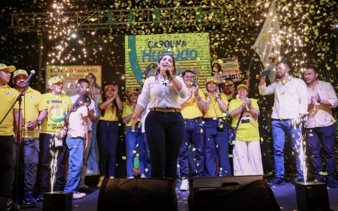 Multitudinario respaldo a Carolina Hurtado en su cierre de campaña en Ibagué