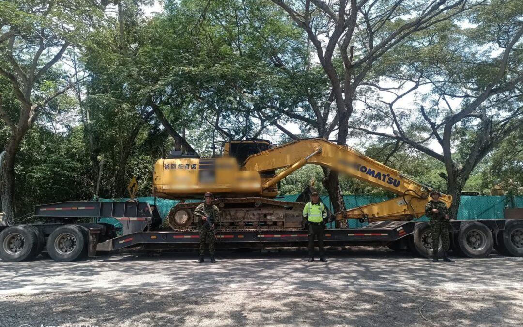 Autoridades incautan retroexcavadora en el Tolima por violar decreto departamental