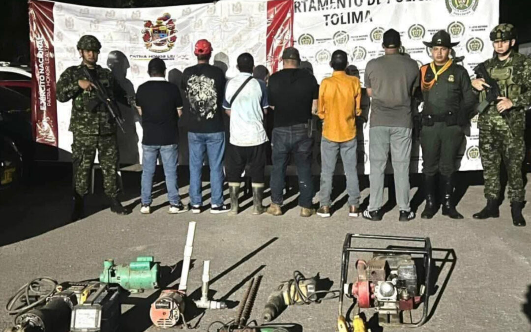 Golpe a la minería ilegal en Coyaima: Intervienen yacimiento