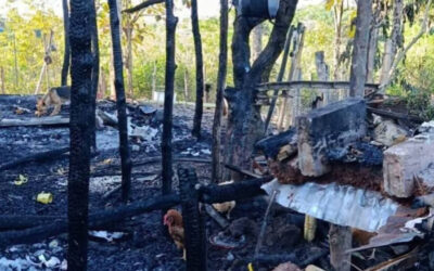 Voraz incendio redujo a cenizas una vivienda campesina en Mariquita