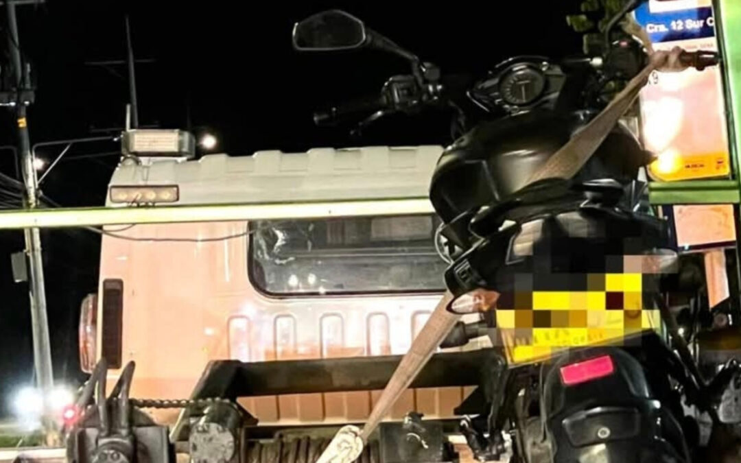 Motociclista intentó escapar de operativo en Ibagué