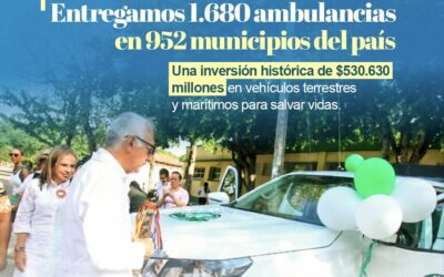 Gobierno Nacional entrega 1.680 ambulancias para fortalecer la atención en salud en 952 municipios de Colombia