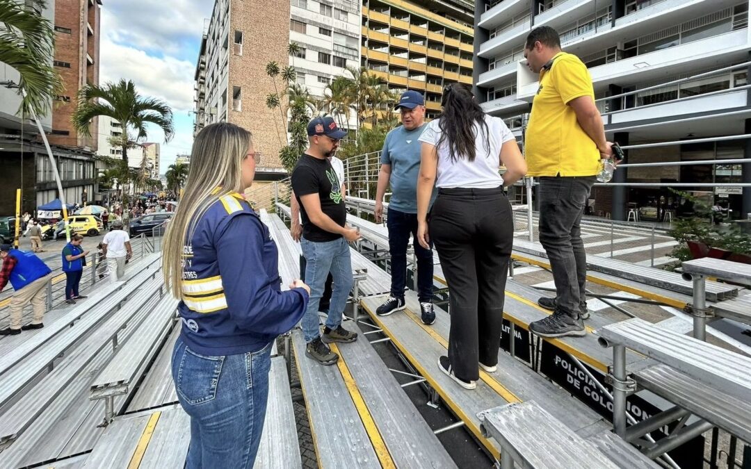 Alcaldía verifica correcto aprovechamiento del espacio público durante el Festival Folclórico