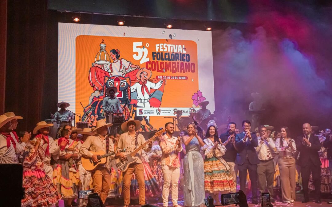 Más de mil personas vibraron con el lanzamiento del Festival Folclórico Colombiano