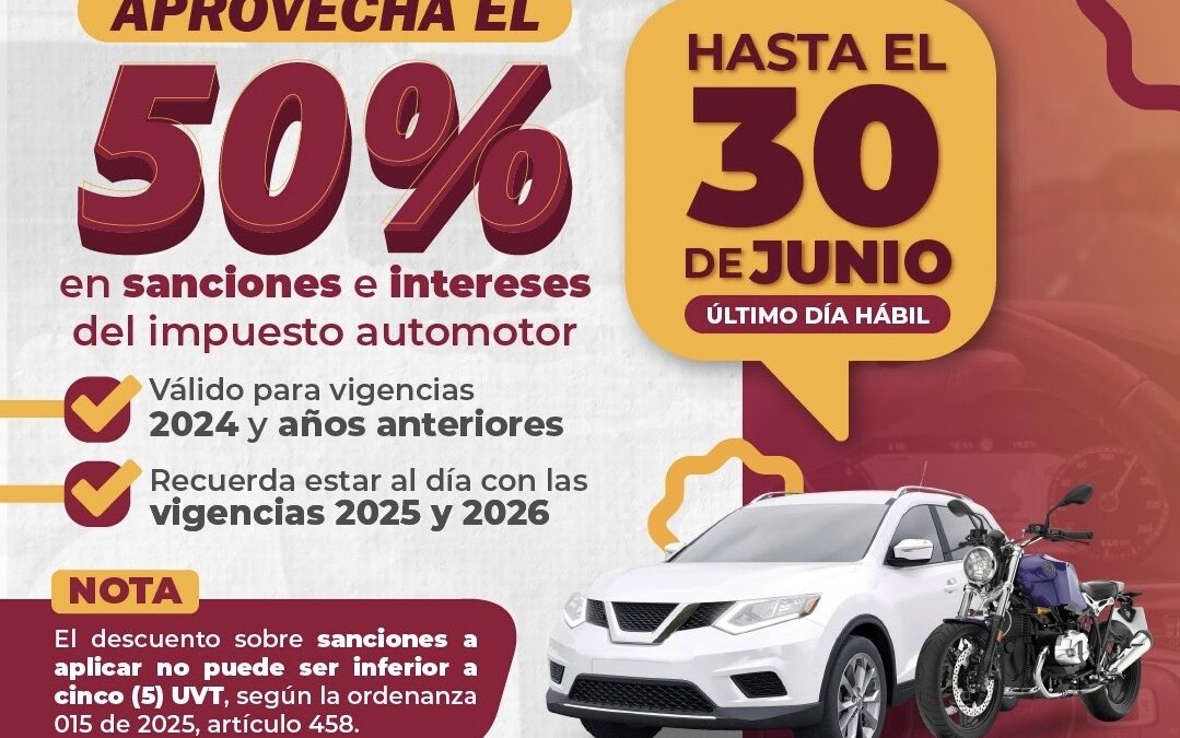 Hasta el 30 de junio hay plazo para ponerse al día con el Impuesto Vehicular