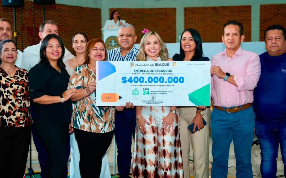 Alcaldía invierte $400 millones para recuperar 14 colegios públicos de Ibagué