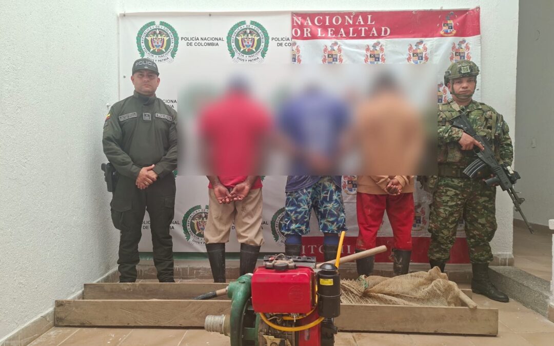 Operativos militares golpean la minería ilegal en Coyaima y Chaparral