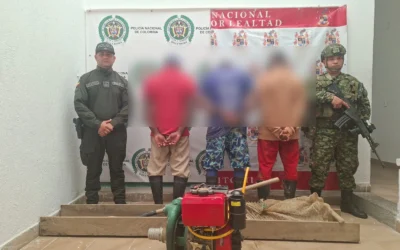 Operativos militares golpean la minería ilegal en Coyaima y Chaparral