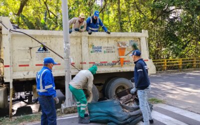 Alcaldía recupera puente de Santa Inés tras incendio y retiro de cambuches