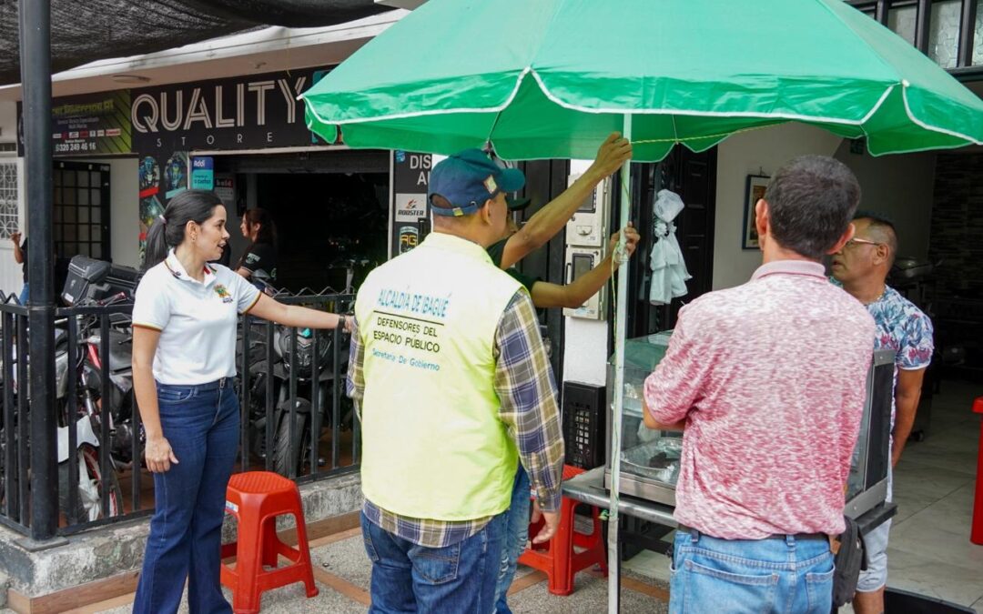 Autoridades recuperan espacio público y mejoran la movilidad en la carrera Sexta de Ibagué