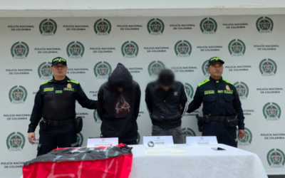 Alerta en la vía Manizales-Murillo: capturan a dos hombres con banderas alusivas al ELN