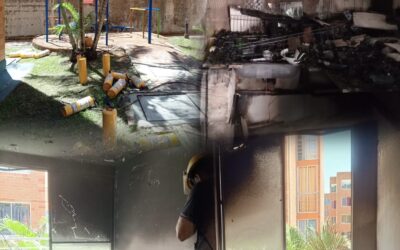 Bomberos controlaron incendio estructural en apartamento del conjunto Monterrey